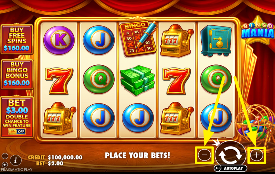 Pragmatic Play Bingo Mania ИЗМЕНИ СВОЮ СТАВКУ.