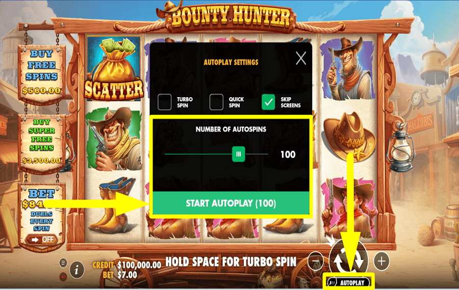 Pragmatic Play Bounty Hunter AUTOPLAY VERWENDEN.