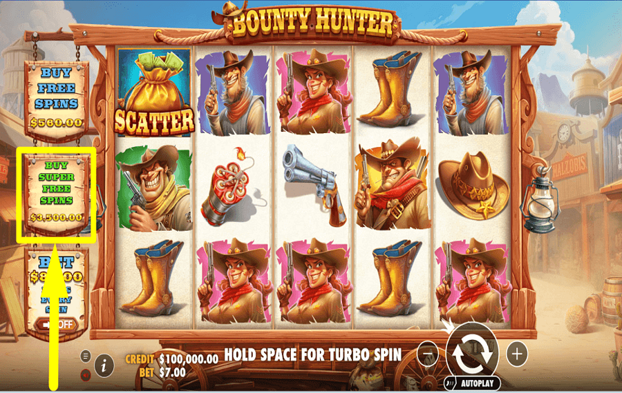 Pragmatic Play Bounty Hunter SPEZIALDREHUNGEN EINLEITEN.