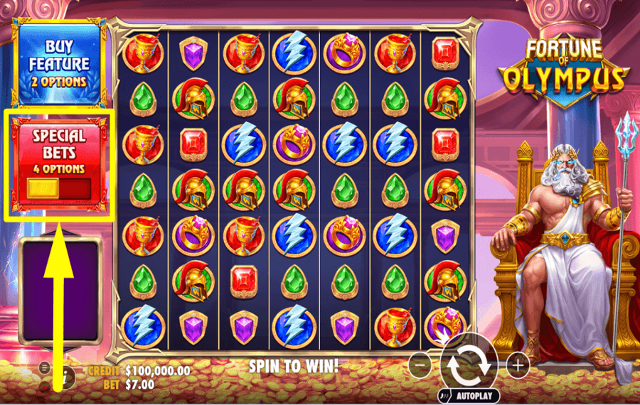 Pragmatic Play Fortune of Olympus SAISISSEZ VOTRE CHANCE.