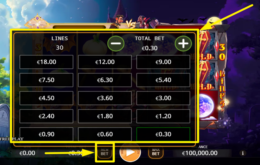 Priest VS Vampire DETERMINE YOUR TOTAL BET.