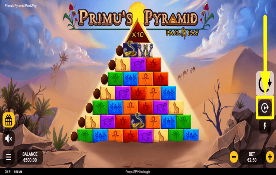 Primus Pyramid ВРАЩЕНИЕ В АВТОМАТИЧЕСКОМ РЕЖИМЕ.