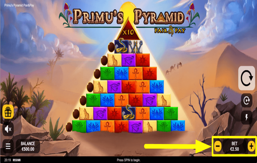 Primus Pyramid ОПРЕДЕЛИТЕ СТАВКУ.