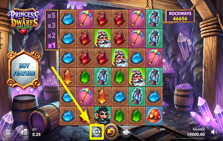 Princess and Dwarfs Deluxe UTILIZE AUTOPLAY.