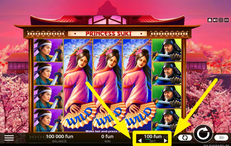 Princess Suki PLATZIEREN SIE IHRE WETTE.