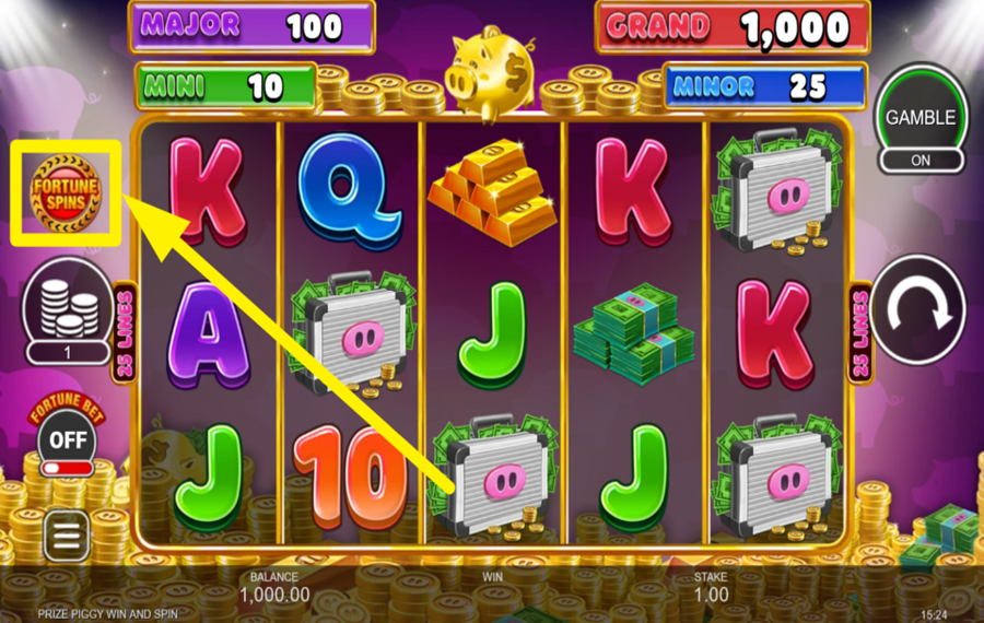 Prize Piggy Win and Spin ВКЛЮЧИТЕ ФОРТУННЫЕ ВРАЩЕНИ Я.