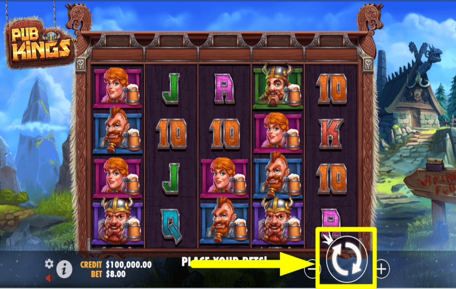 Pub Kings SPIN THE REELS.