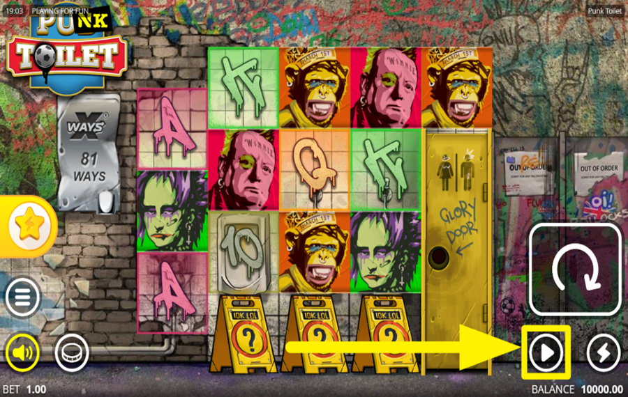 Punk Toilet TRIGGER AUTOMATIC PLAY.