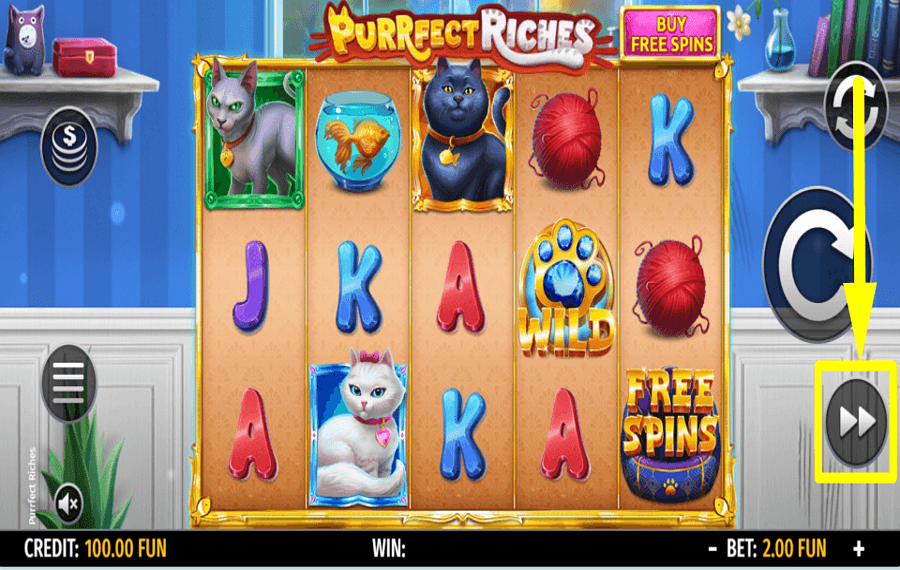 Purrfect Riches УСКОРЬТЕ ИГРУ.