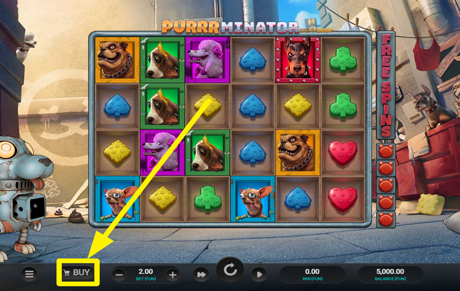 Purrrminator Dream Drop ACQUISTA IL BONUS.