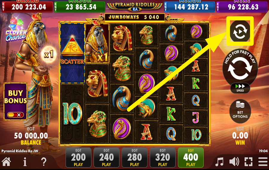 Pyramid Riddles Ra Jumboways Clover Chance ENABLE AUTOPLAY.