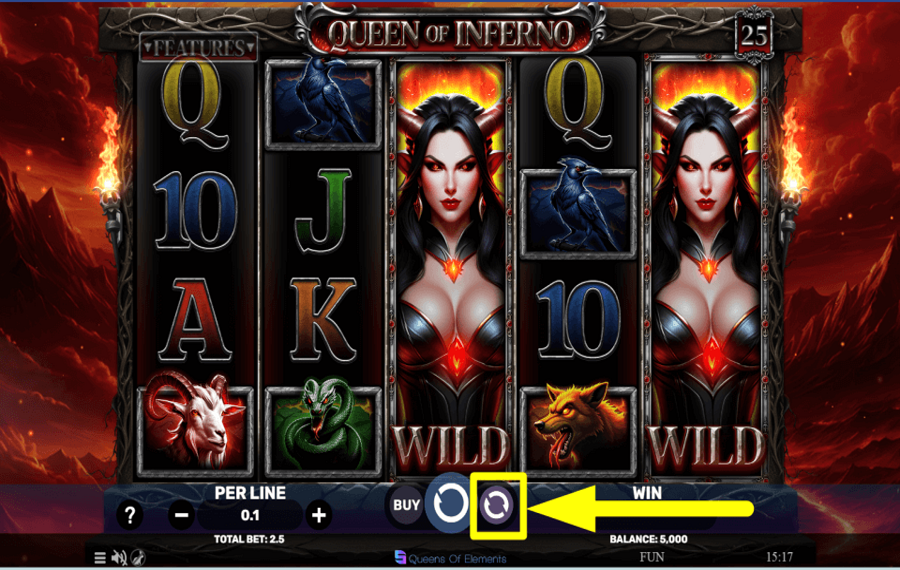 Queen of Inferno CONSIDERE LA REPRODUCCIÓN AUTOMÁTICA.