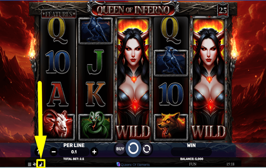 Queen of Inferno CONTROLA EL RITMO DEL JUEGO.