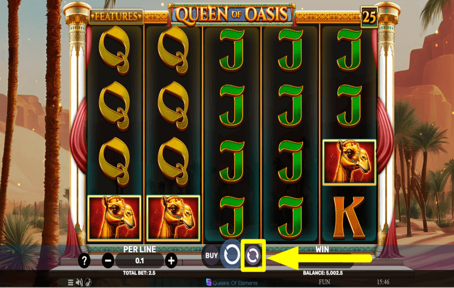 Queen of Oasis CHOISISSEZ LA LECTURE AUTOMATIQUE.