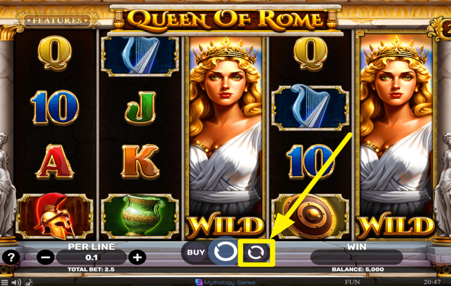 Queen of Rome ACTIVER L'ESSORAGE AUTOMATIQUE.
