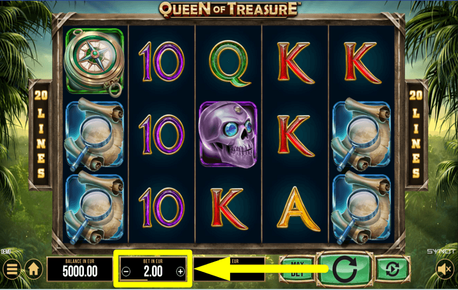 Queen of Treasure ВЫБЕРИТЕ СВОЮ СТАВКУ.