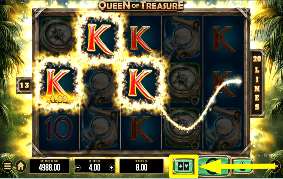 Queen of Treasure ПОДУМАЙТЕ ОБ АЗАРТНЫХ ИГРАХ.