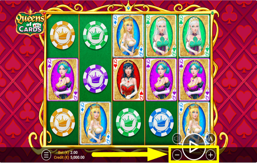 Queens of Cards CAST YOUR BET.