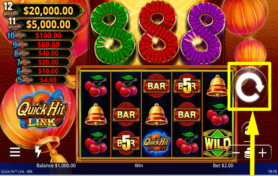 Quick Hit Link 888 SPIELE UM PREISE.