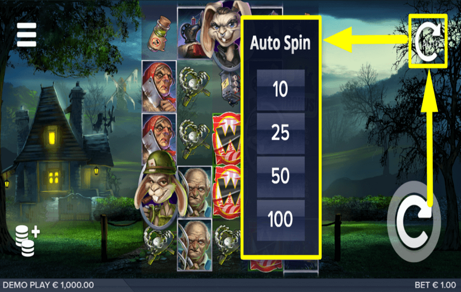 Rabbit Royale SPIN AUTOMATICALLY.