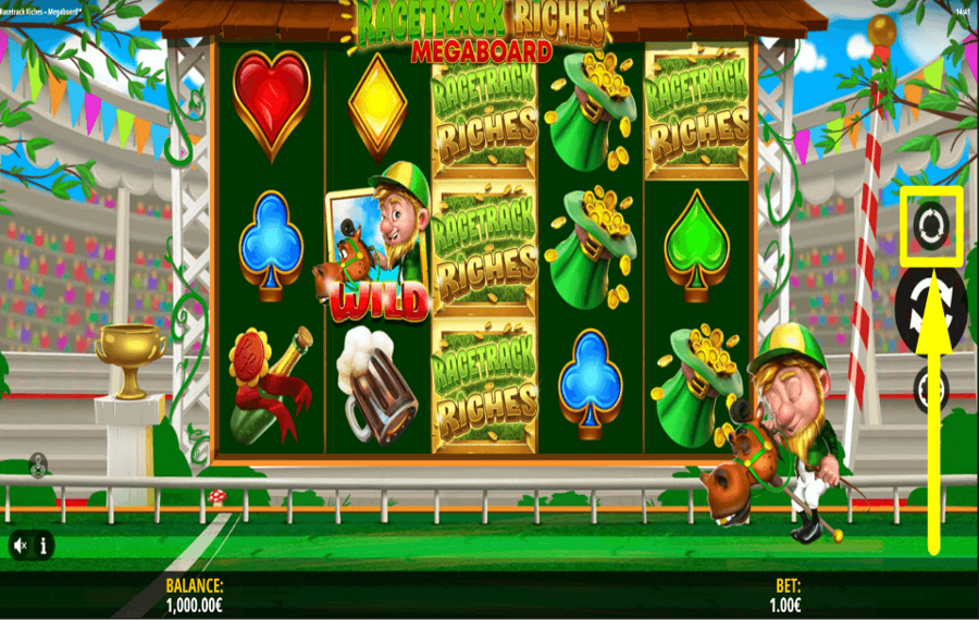 Racetrack Riches Megaboard ДЕЙСТВУЙТЕ АВТОМАТИЧЕСКИ.