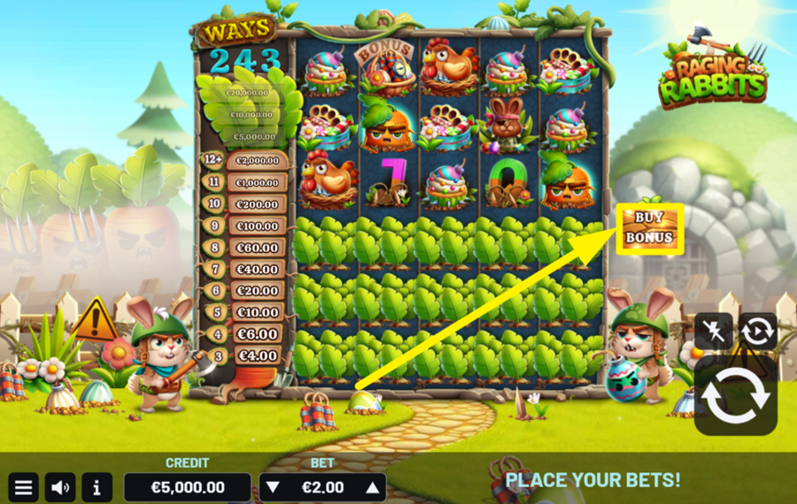 Raging Rabbits Бесплатные вращения, больше выигрышей?