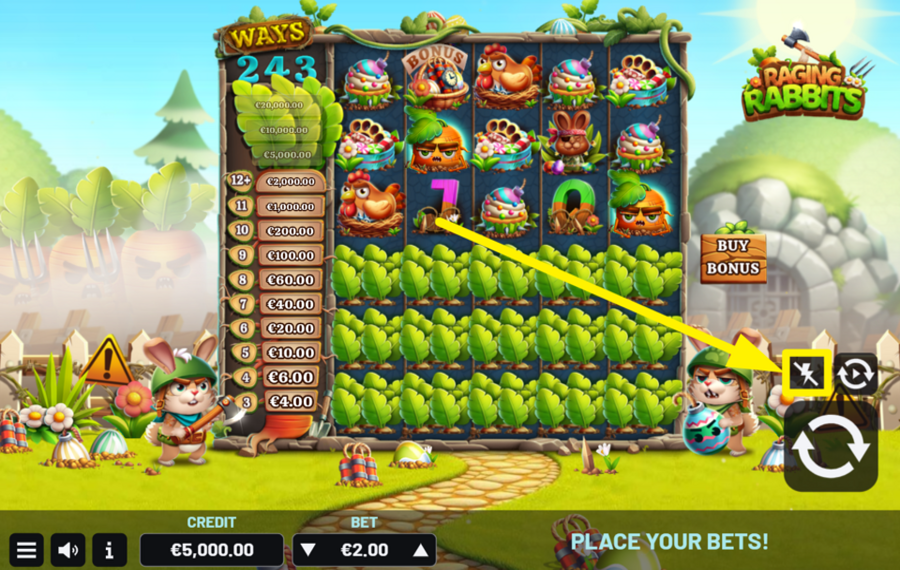 Raging Rabbits ИЗМЕНИТЕ СКОРОСТЬ.