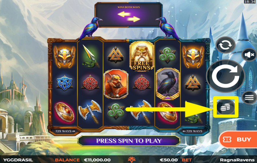 RagnaRavens WildEnergy Geben Sie Ihren Einsatz an.