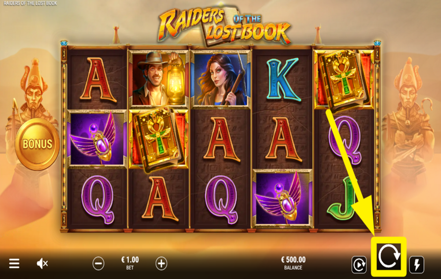 Raiders of the Lost Book REJOIGNEZ LE SPINNING.