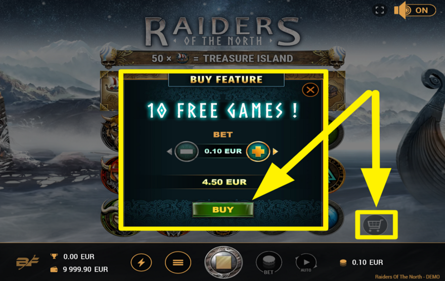 Raiders Of The North BUY FREE SPINS.