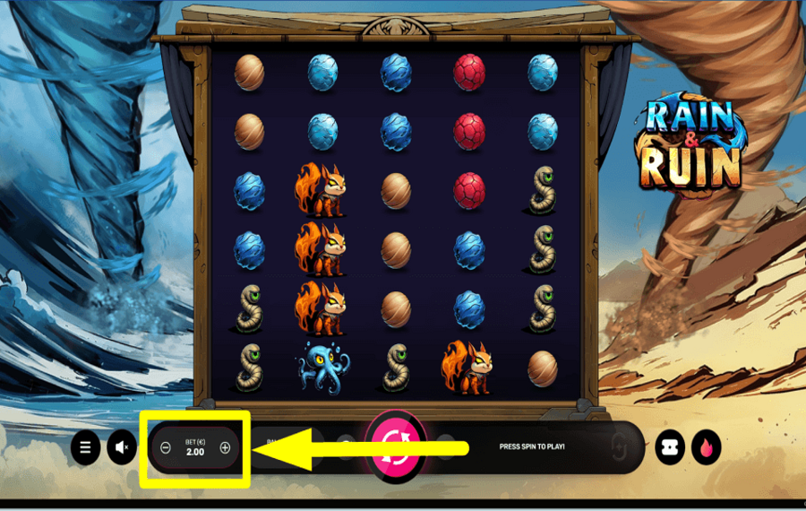 Rain and Ruin SET YOUR WAGER.