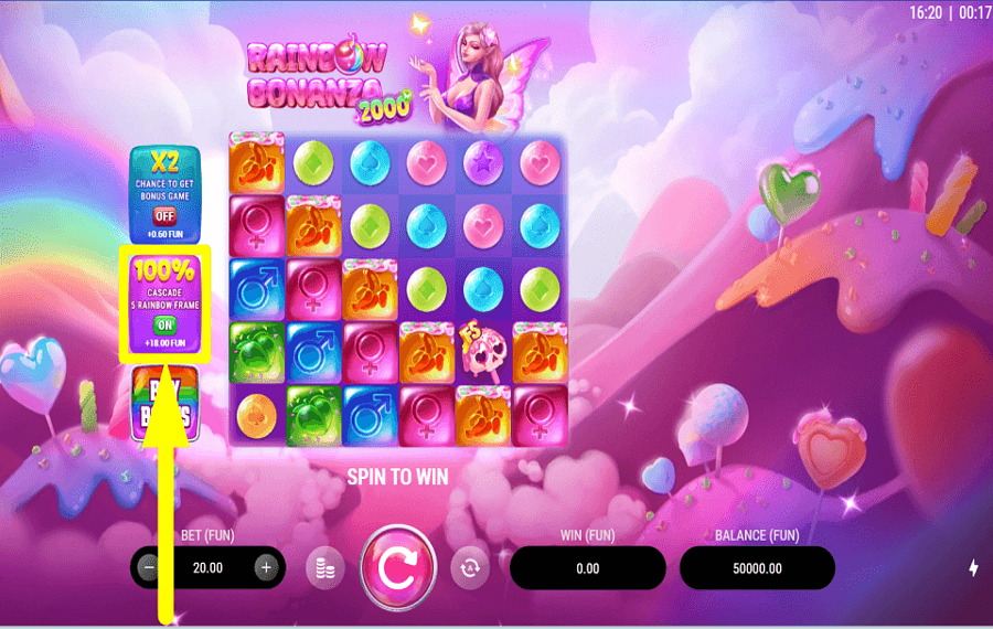 Rainbow Bonanza 2000 ENJEUX ÉLEVÉS.
