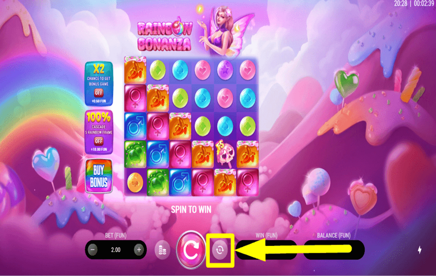 Rainbow Bonanza USAR REPRODUCCIÓN AUTOMÁTICA.