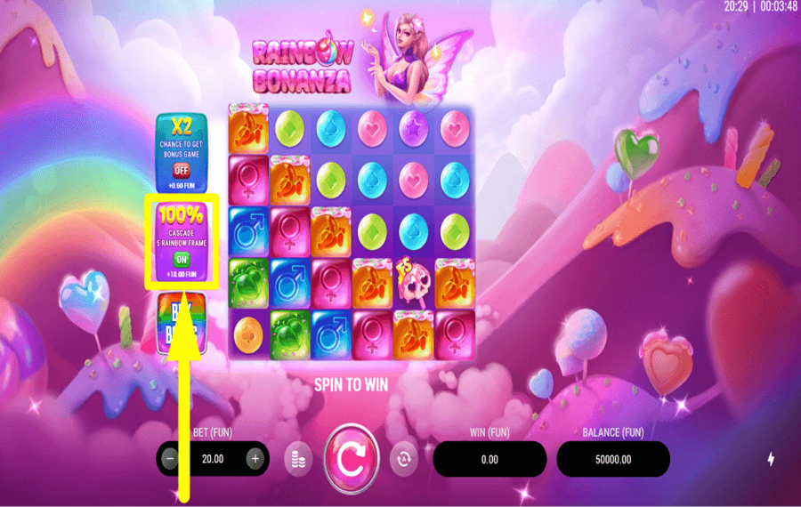 Rainbow Bonanza SUBIR LAS APUESTAS.