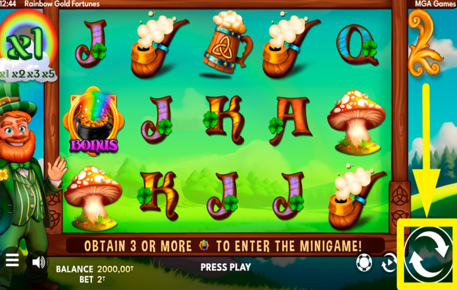 Rainbow Gold Fortunes PLAY THE GAME.