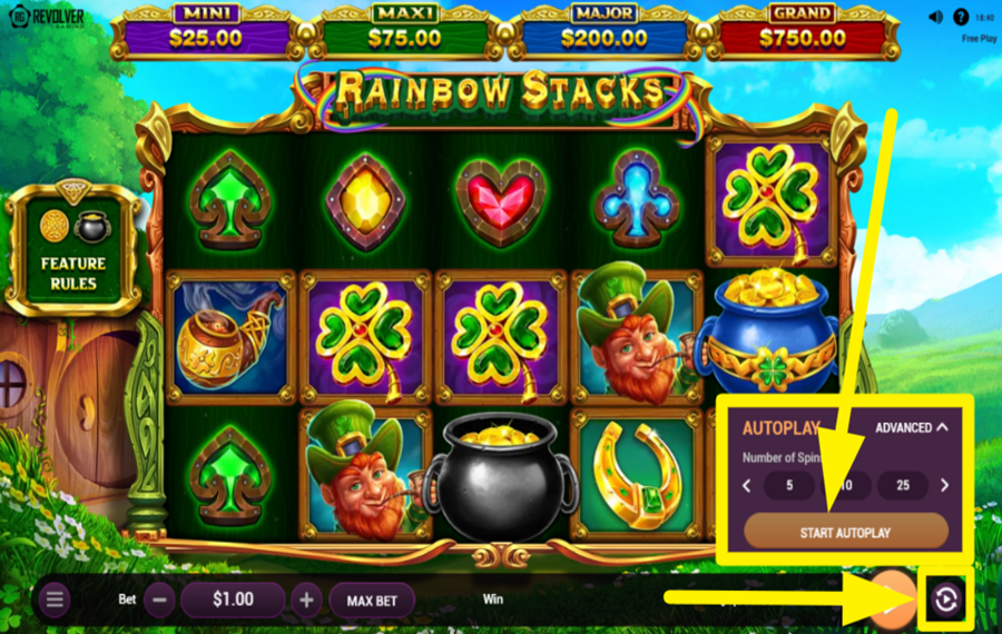Rainbow Stacks ИСПОЛЬЗУЙТЕ ФУНКЦИЮ АВТОВОСПРОИЗВЕДЕНИЯ.