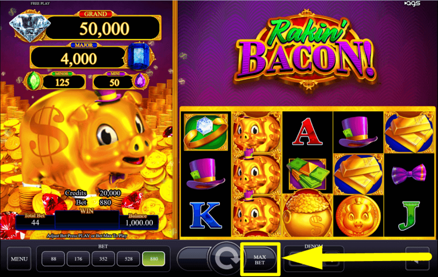 Rakin Bacon CHOOSE THE TOTAL BET.
