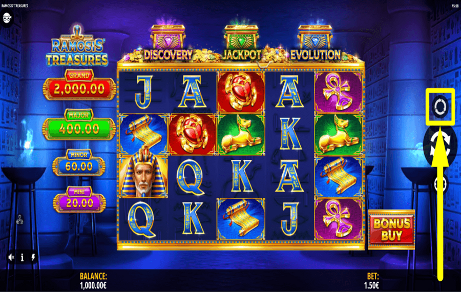 Ramosis Treasures TOURNER AUTOMATIQUEMENT.