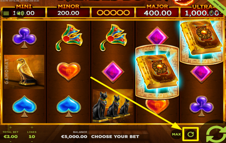 Ramses Book Flaming Link UTILICE EL GIRO AUTOMÁTICO.