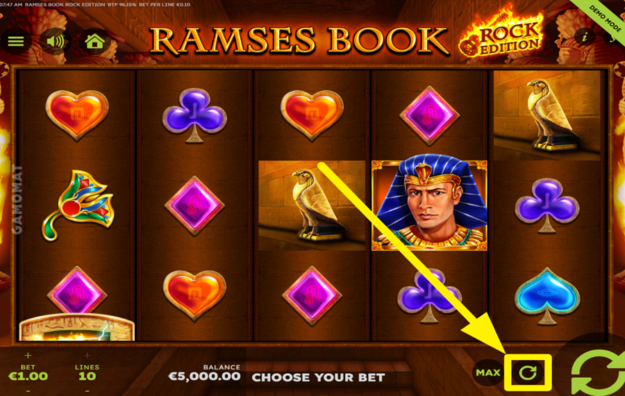 Ramses Book Rock Edition ВКЛЮЧИТЬ АВТОВОСПРОИЗВЕДЕНИЕ.
