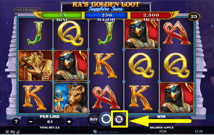 Ras Golden Loot Sapphire Suns PROCÉDEZ AVEC LA JEU AUTOMATIQUE.