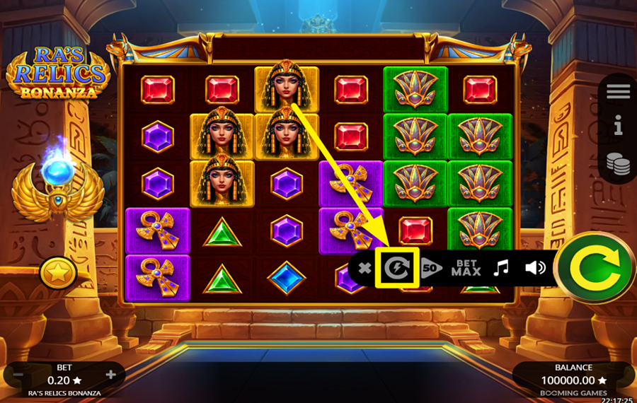 Ras Relics Bonanza УСКОРЬТЕ ИГРУ!