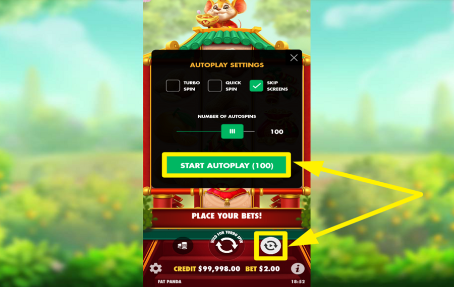 Ratinho Sortudo SPIN THE REELS AUTOMATICALLY.