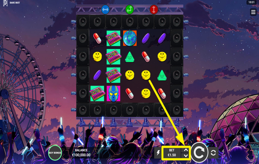 Rave Riot AJUSTEZ VOTRE MISE.