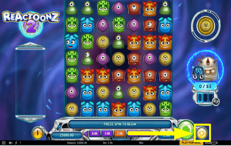 Reactoonz 2 AUTOMATISCH FORTSETZEN.