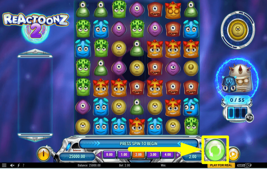 Reactoonz 2 DREHEN SIE DIE ROLLEN.