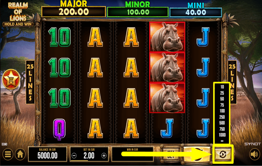 Realm of Lions AUTOMATISCH DREHEN.