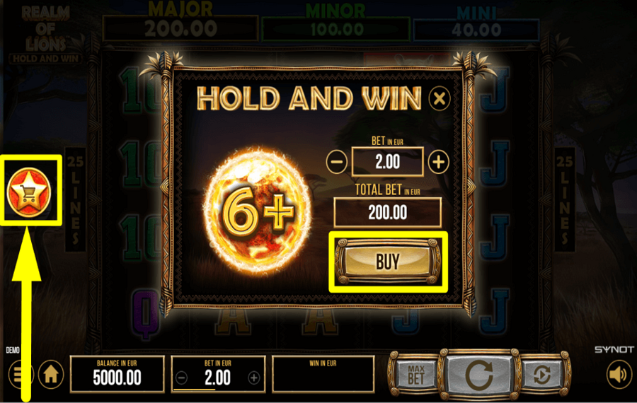 Realm of Lions FUNKTIONEN KAUFEN.