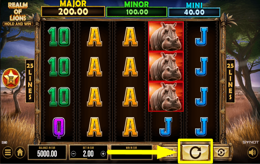 Realm of Lions STARTE DAS SPIEL.