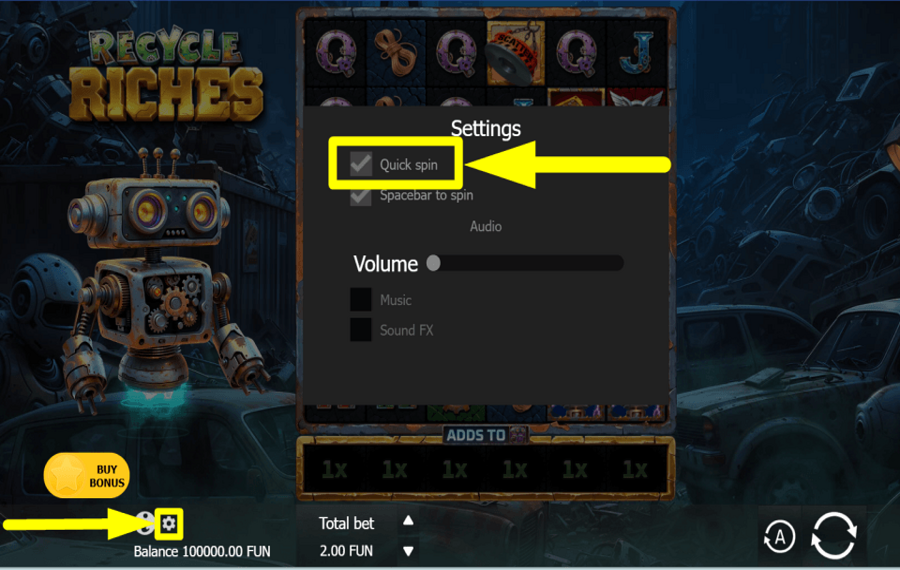 Recycle Riches УСКОРЬТЕ ТЕМП.